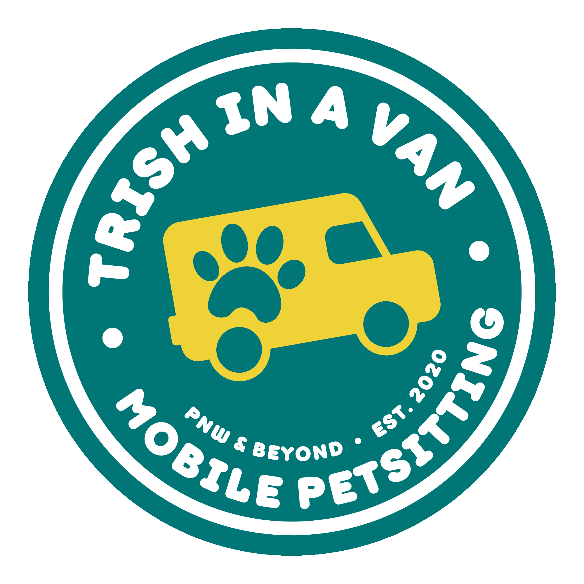 Trish in a Van Logo